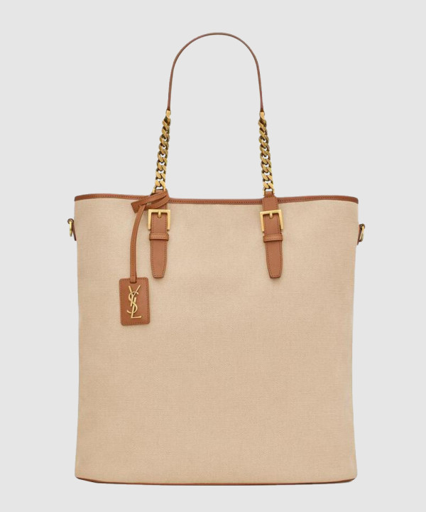 [SAINT LAURENT-생로랑]캔버스 레더 토트백 781302
