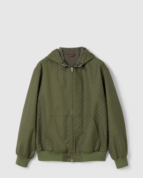 [GUCCI-구찌]GG 코튼 립스탑 후드 재킷 813981