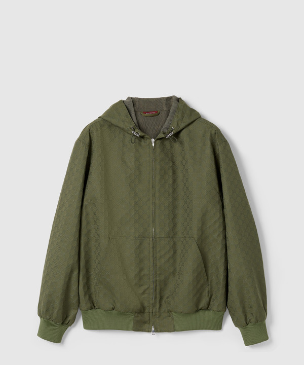 [GUCCI-구찌]GG 코튼 립스탑 후드 재킷 813981