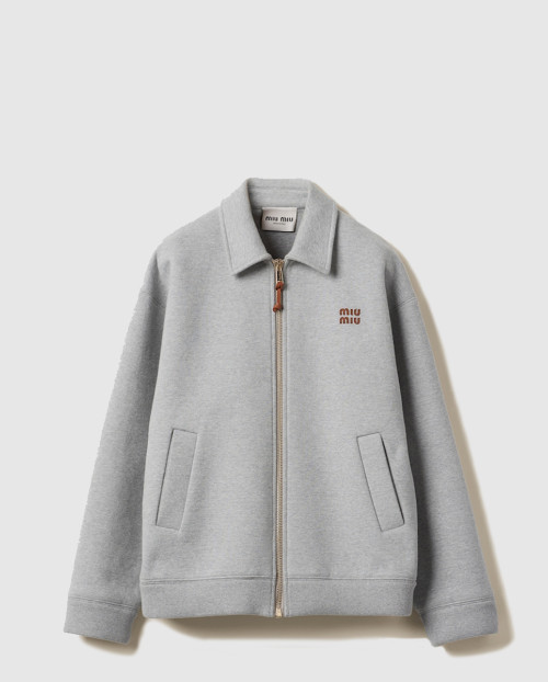 [MIUMIU-미우미우]저지 블루종 재킷 ML1060