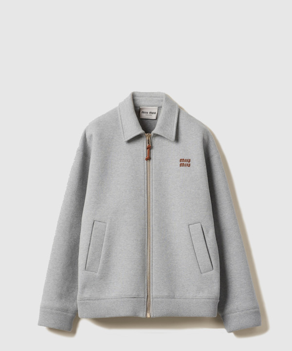 [MIUMIU-미우미우]저지 블루종 재킷 ML1060