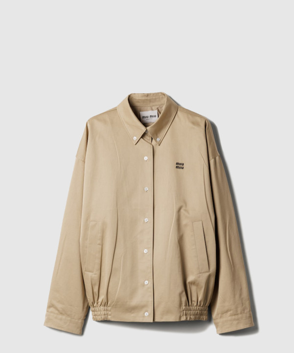 [MIUMIU-미우미우]치노 패브릭 블루종 재킷 ML1264