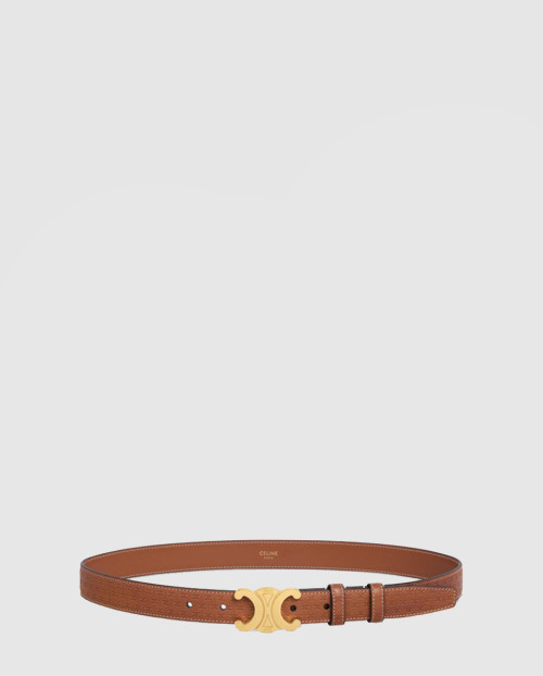 [CELINE-셀린느]트라이엄프 엠보 천연 소가죽 벨트 45AK93