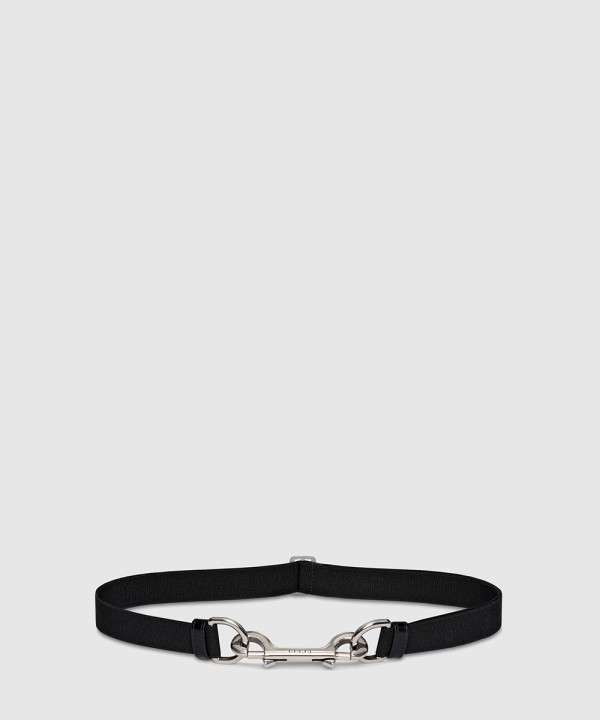 [GUCCI-구찌]이중 스냅 훅 버클이 있는 얇은 벨트 821480