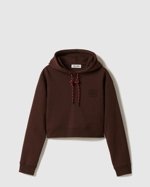 [MIUMIU-미우미우]코튼 플리스 후디 MJL025