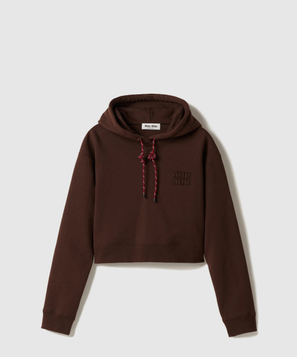 [MIUMIU-미우미우]코튼 플리스 후디 MJL025