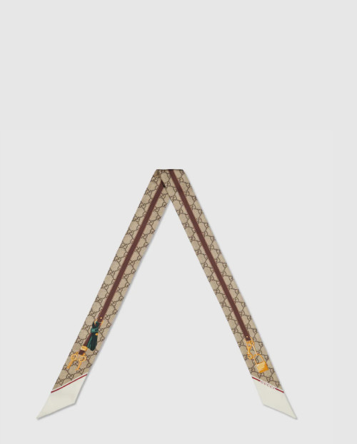 [GUCCI-구찌]프린트 실크 트윌 넥 보우 784959