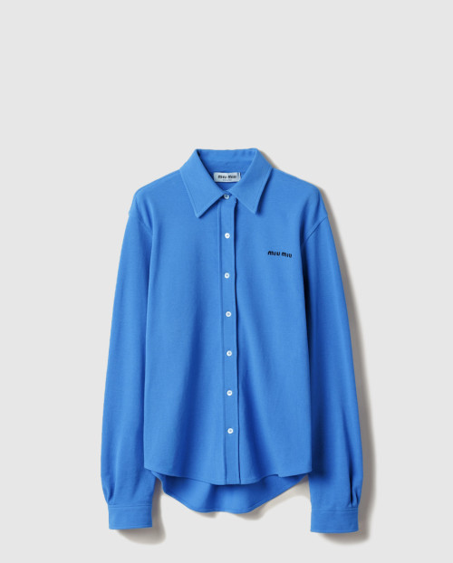 [MIUMIU-미우미우]코튼 피케 셔츠 MK1980