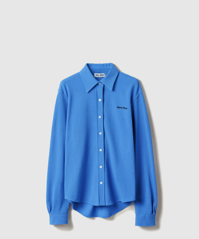 레플리카|이미테이션 miumiu-미우미우코튼-피케-셔츠-mk1980