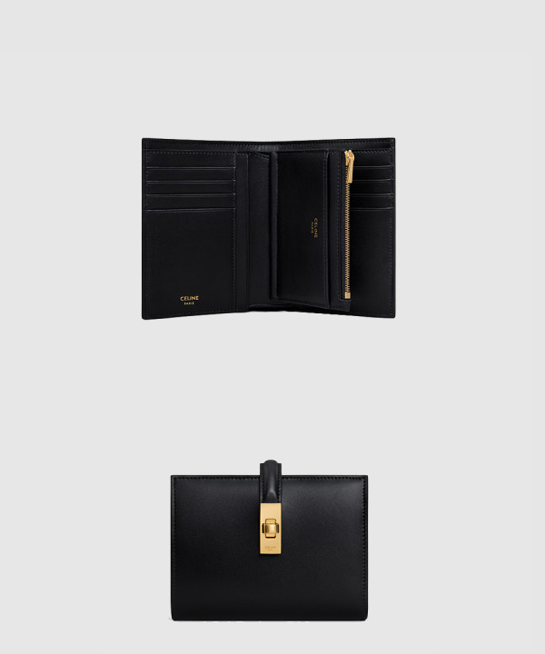 [CELINE-셀린느]새틴 송아지 가죽 동전 지갑 10M483