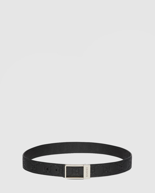 [GUCCI-구찌]렉탱글 버클 포함 리버시블 벨트 820724