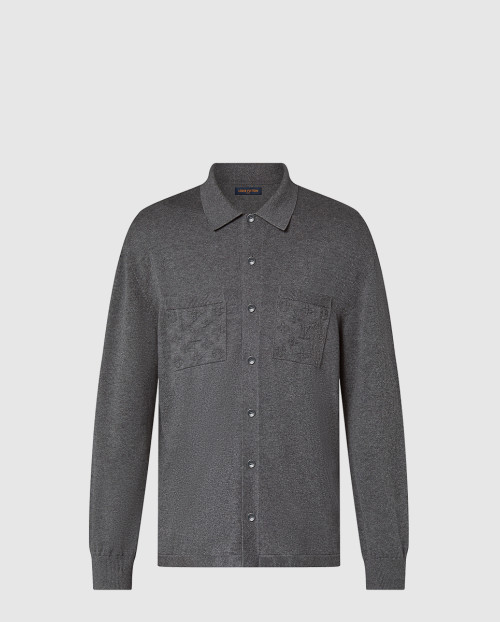 [LOUIS VUITTON-루이비통]코튼 니트 오버셔츠 1AFANM