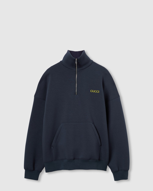 [GUCCI-구찌]패치 저지 하프 지퍼 재킷 814583