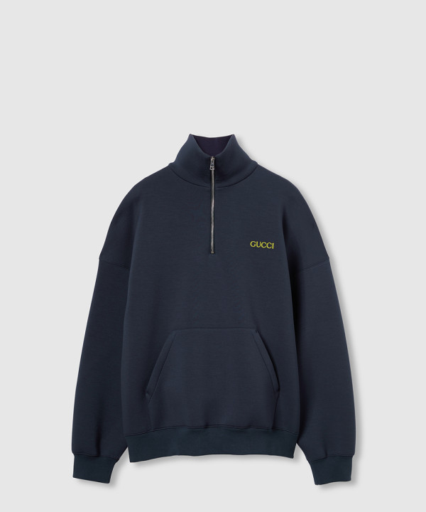 [GUCCI-구찌]패치 저지 하프 지퍼 재킷 814583