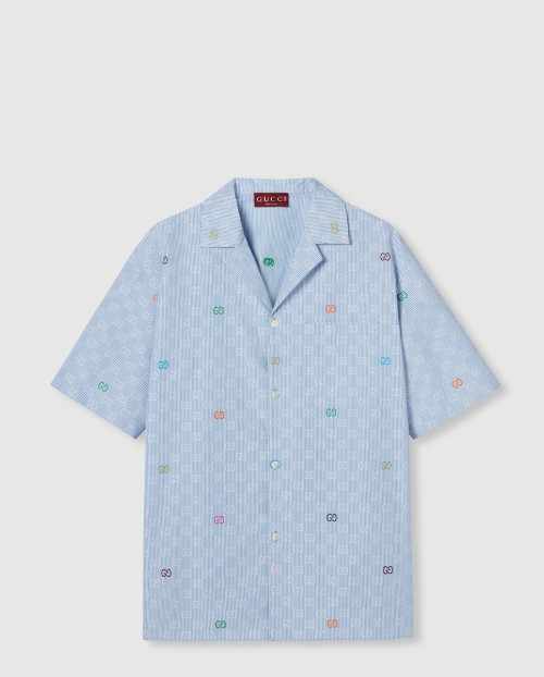 [GUCCI-구찌]스트라이프 코튼 볼링 셔츠 794907