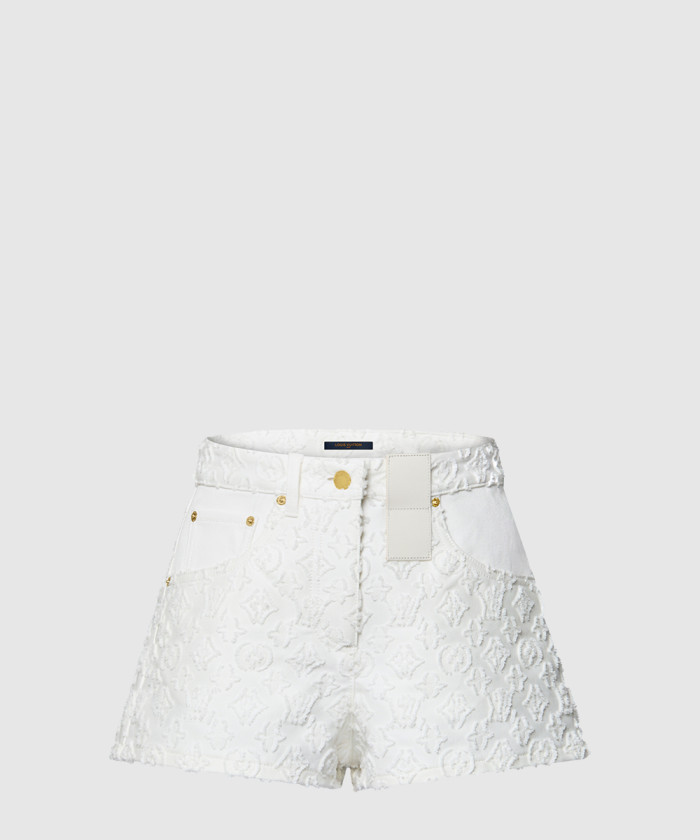 레플리카|이미테이션 louis-vuitton-루이비통monogram-컷-데님-쇼츠-1ahi13