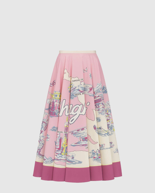 [DIOR-디올]Souvenir 플레어 미디 스커트 541J8