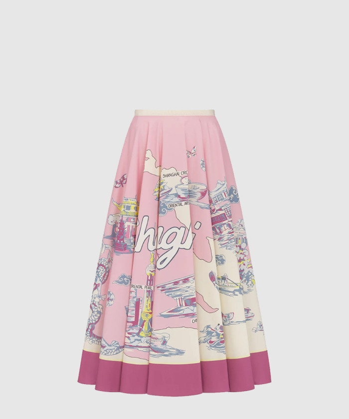 레플리카|이미테이션 dior-디올souvenir-플레어-미디-스커트-541j8-1