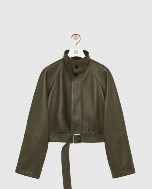 [LOEWE-로에베]쇼트 트렌치 나파 램스킨