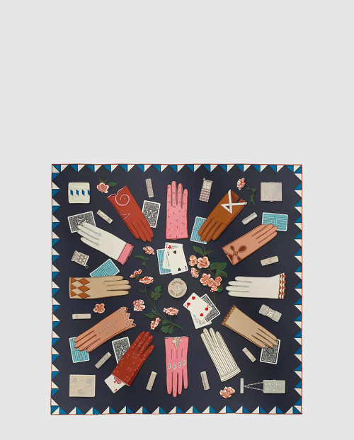 [HERMES-에르메스]L'Heure des Gants 스캐프 90