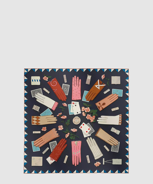 [HERMES-에르메스]L'Heure des Gants 스캐프 90