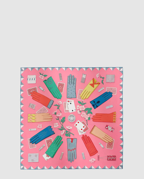 [HERMES-에르메스]L'Heure des Gants 스캐프 90