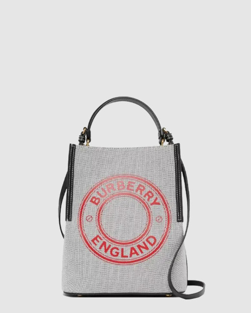 [BURBERRY-버버리]그래픽 캔버스 버킷백 스몰 80368221