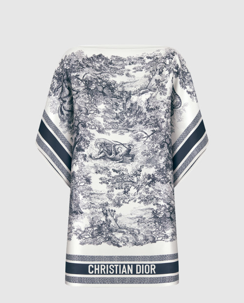 [DIOR-디올]Dioriviera Toile de Jouy Sauvage Dior 실크 탑 54JOU