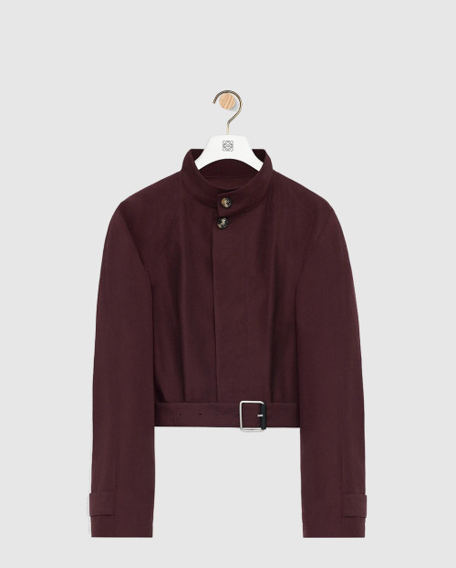 [LOEWE-로에베]쇼트 트렌치 코튼 혼방