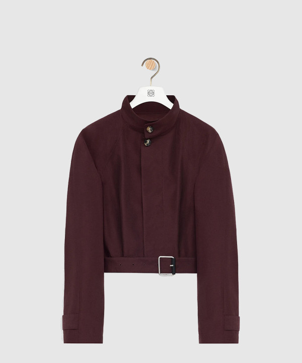 [LOEWE-로에베]쇼트 트렌치 코튼 혼방