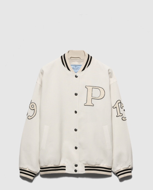 [PRADA-프라다]패치 장식 키드 모헤어 바머 재킷 P521PR