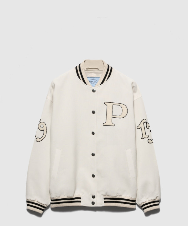 [PRADA-프라다]패치 장식 키드 모헤어 바머 재킷 P521PR