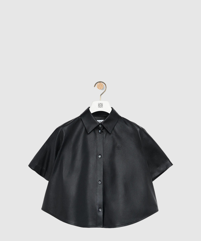 레플리카|이미테이션 loewe-로에베쇼트-슬리브-트라페즈-셔츠-나파-램스킨