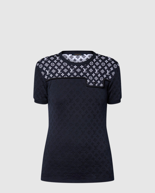 [LOUIS VUITTON-루이비통]모노그램 자카드 니트 톱 1AI773
