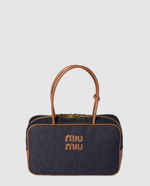 [MIUMIU-미우미우]보 데님 백 5BB163