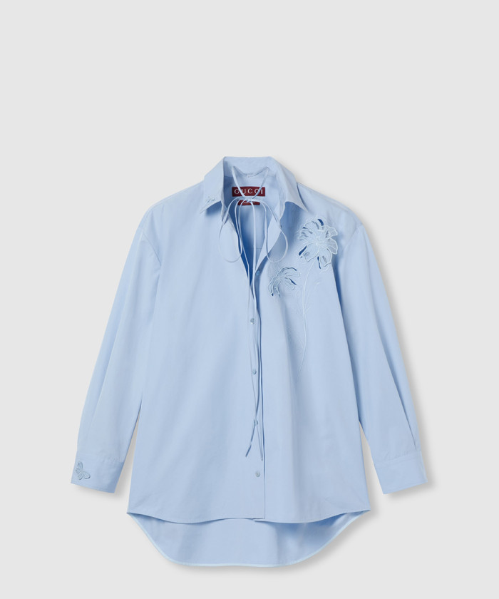 레플리카|이미테이션 gucci-구찌자수-코튼-포플린-셔츠-835799