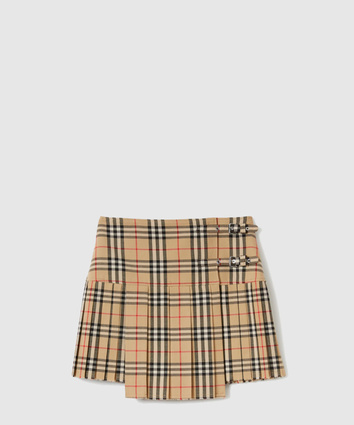 레플리카|이미테이션 burberry-버버리플리츠-체크-울-미니-킬트-80258321