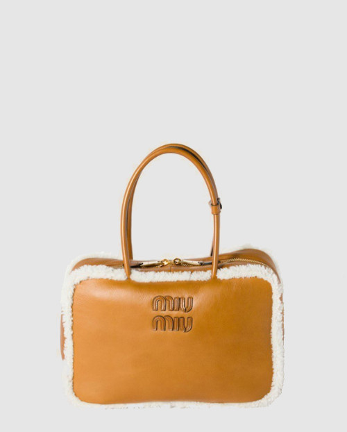 [MIUMIU-미우미우]레더 탑핸들백 5BB117