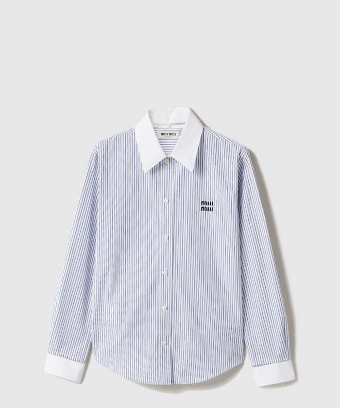 레플리카|이미테이션 miumiu-미우미우스트라이프-포플린-셔츠-mk1972