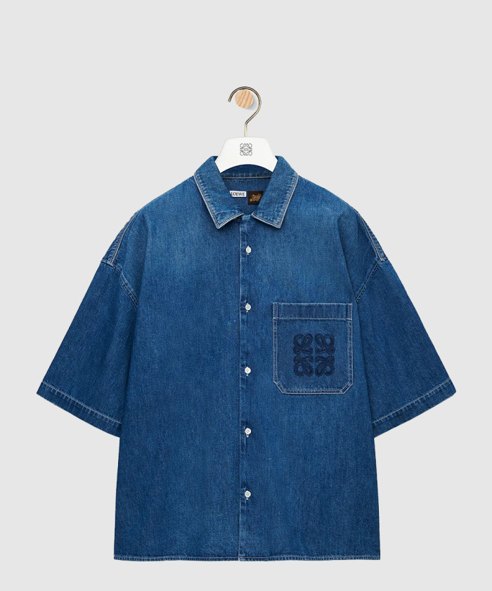 레플리카|이미테이션 loewe-로에베쇼트-슬리브-셔츠-데님
