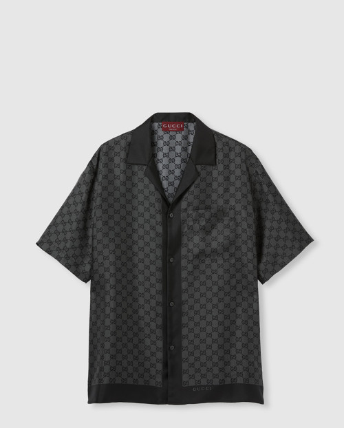 [GUCCI-구찌]프린트 트윌 멀버리 실크 볼링 셔츠 794907