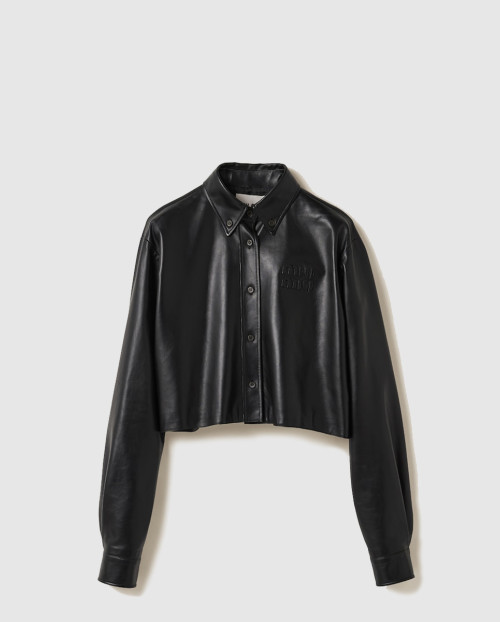 [MIUMIU-미우미우]나파 가죽 셔츠 MPC194