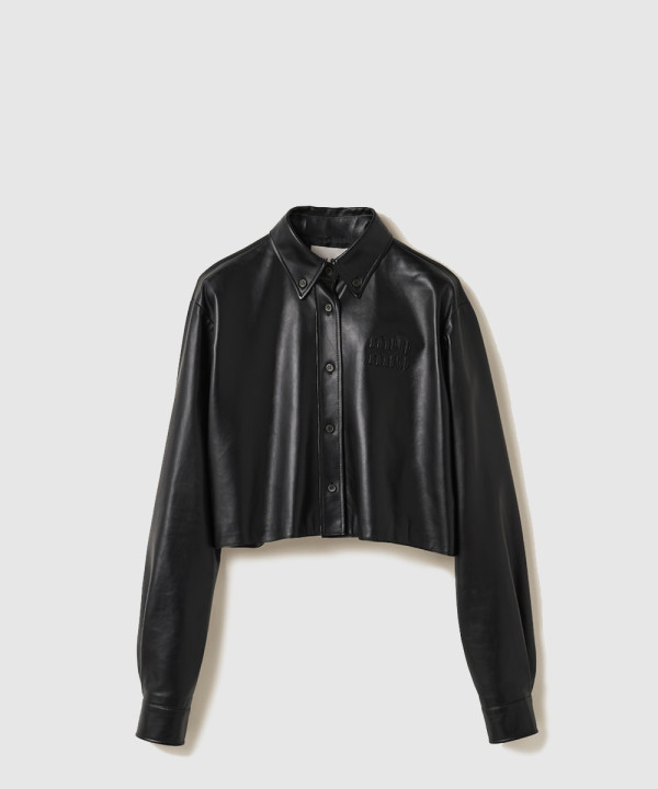 [MIUMIU-미우미우]나파 가죽 셔츠 MPC194