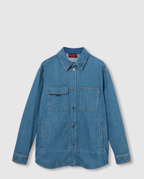 [GUCCI-구찌]릴렉스 핏 데님 셔츠 ‎820358