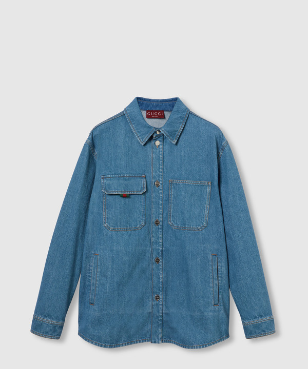 [GUCCI-구찌]릴렉스 핏 데님 셔츠 ‎820358