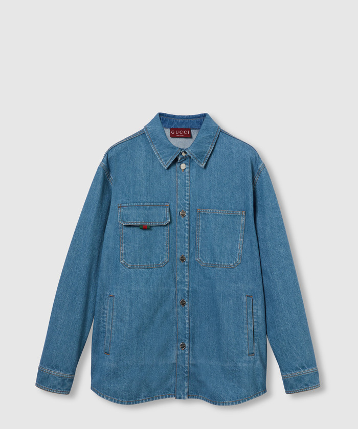 레플리카|이미테이션 gucci-구찌릴렉스-핏-데님-셔츠-820358