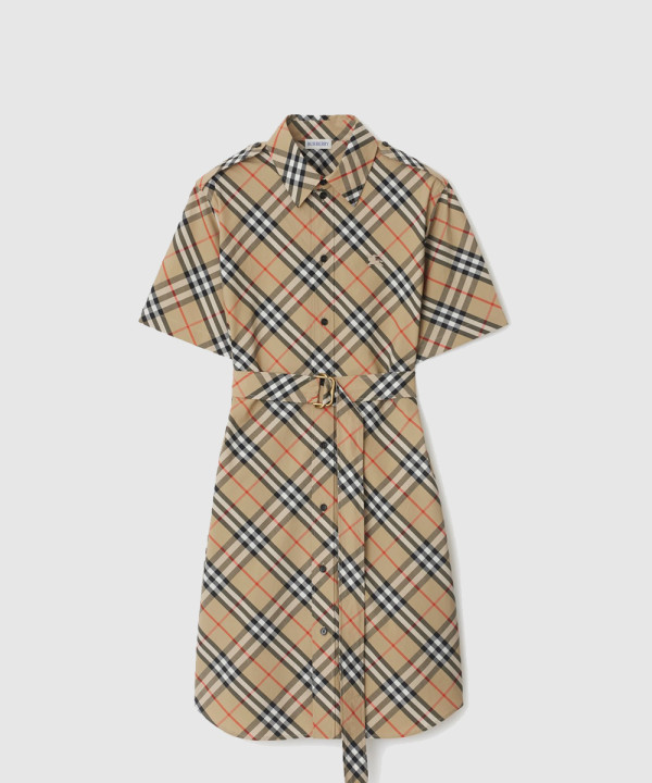 [BURBERRY-버버리]체크 코튼 셔츠 드레스 81117011