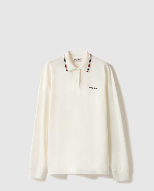 [MIUMIU-미우미우]피케 폴로 셔츠 MJL019