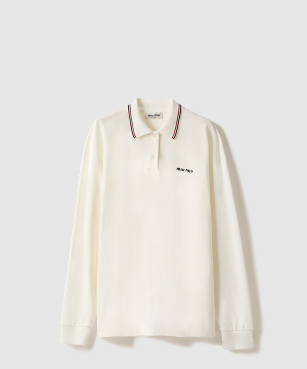 [MIUMIU-미우미우]피케 폴로 셔츠 MJL019