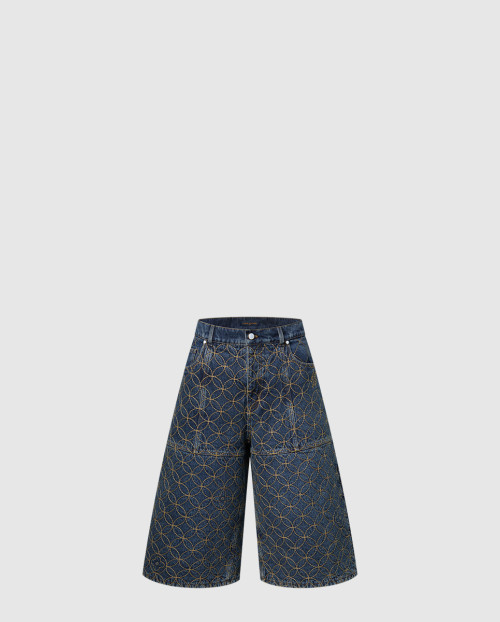 [LOUIS VUITTON-루이비통]엠브로이더드 워크웨어 쇼츠 1AILV9